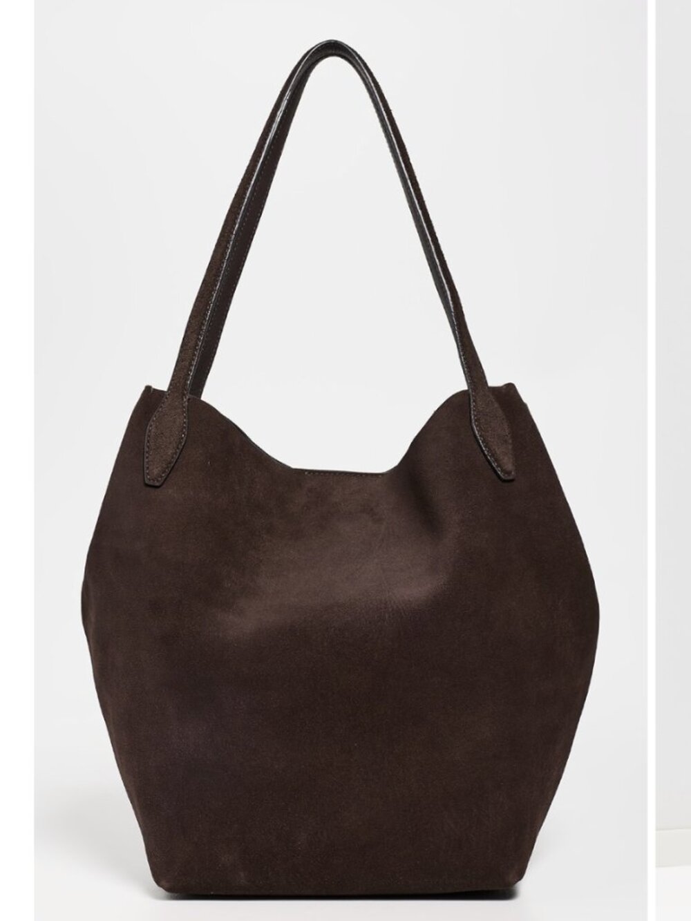 Madewell Shopper Suede Tote - Dark Carob